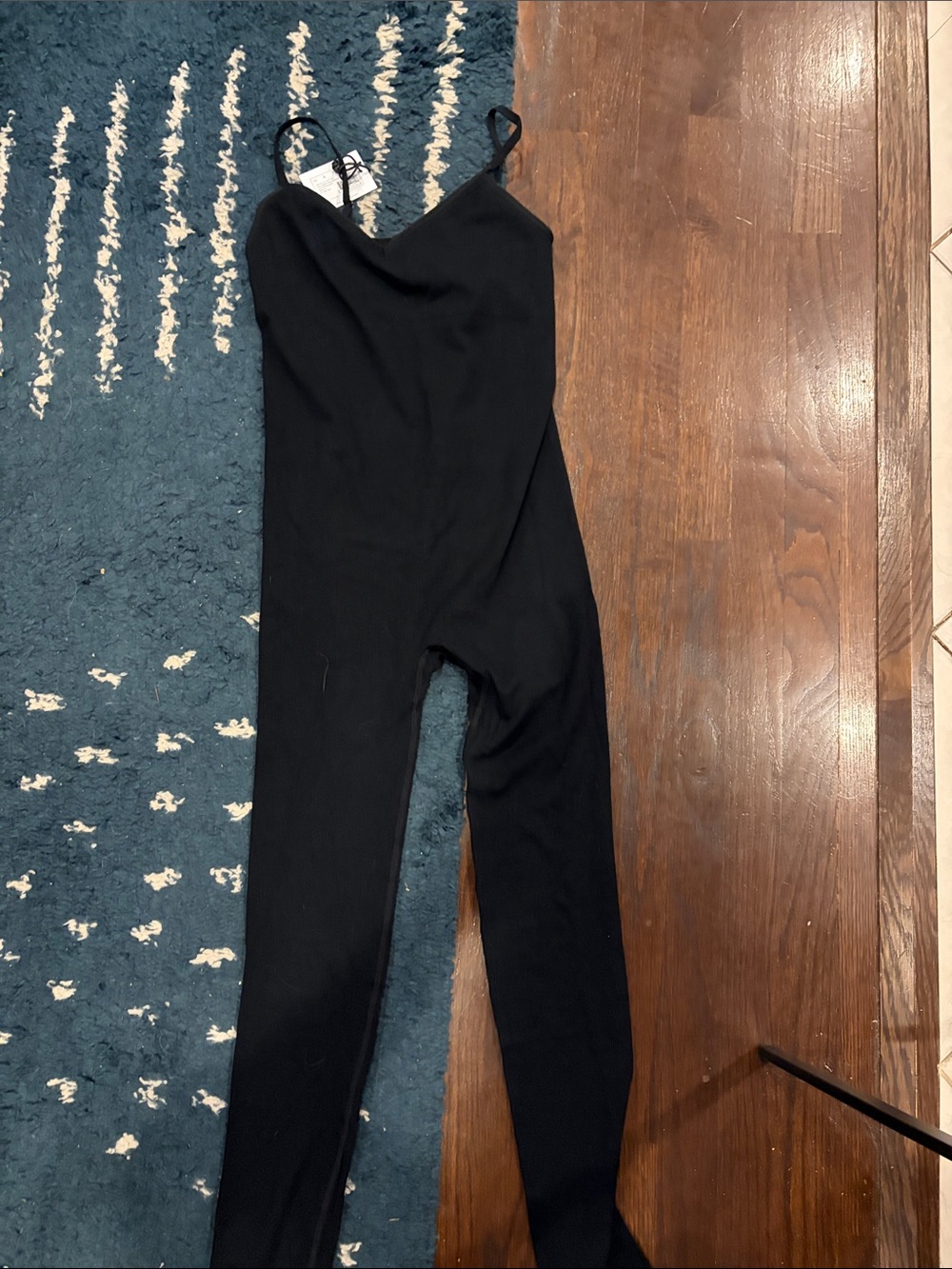HATCH Black Ribbed Maternity Unitard - M - Picture 4 of 5